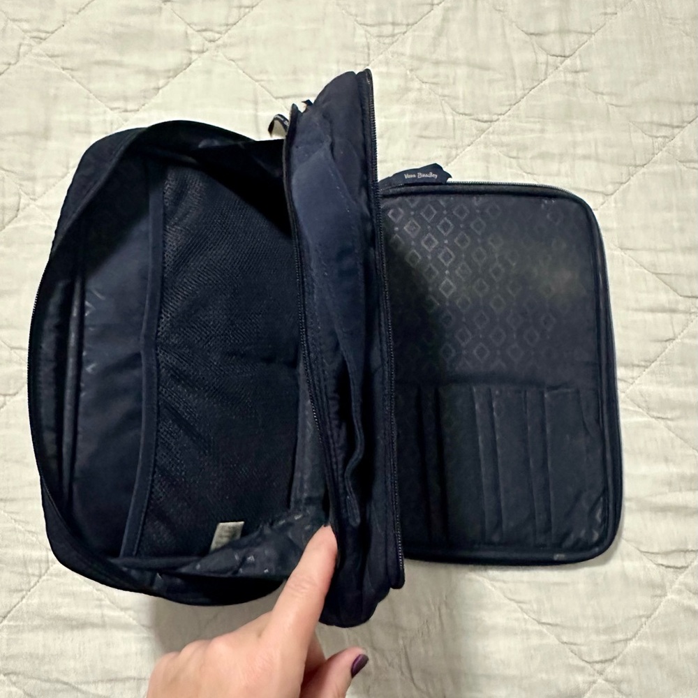Vera Bradley Ultimate Travel Makeup Case Navy